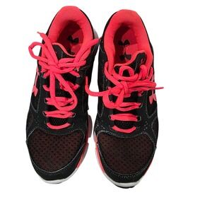 Under Armour Micro G Assert 4 Womens Running Shoes Black Pink 1252307-001 Size 6